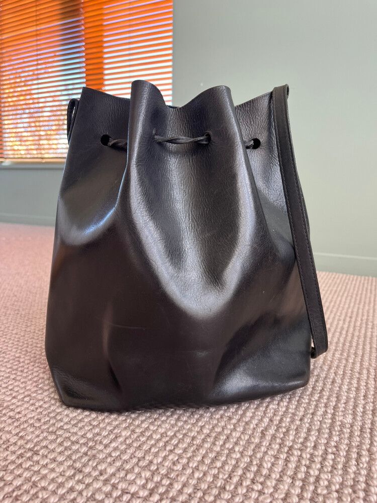 Mansur Gavriel Black Bucket Bag