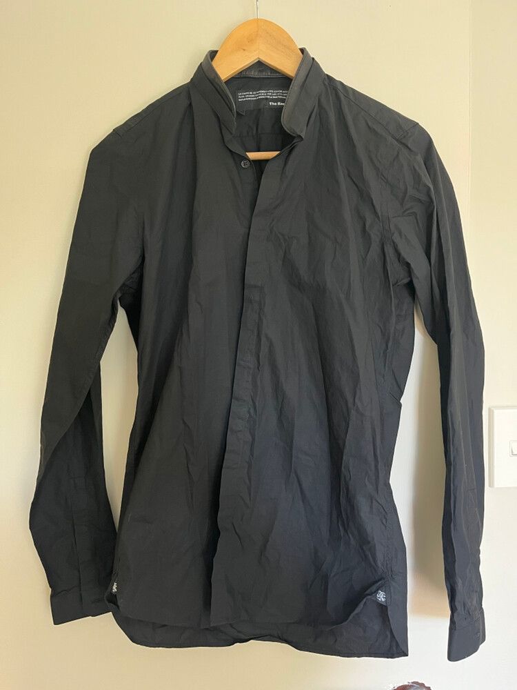 The Kooples Black Button-Up Shirt