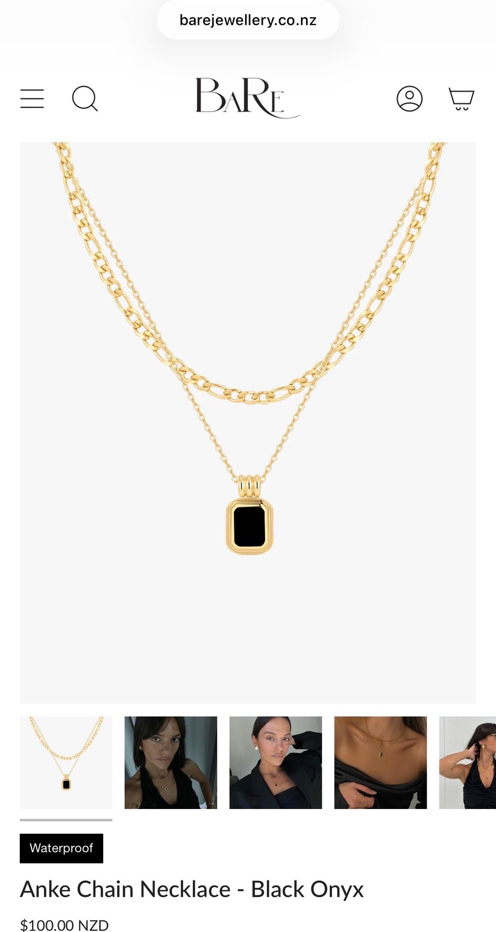 Bare Anke Chain Necklace