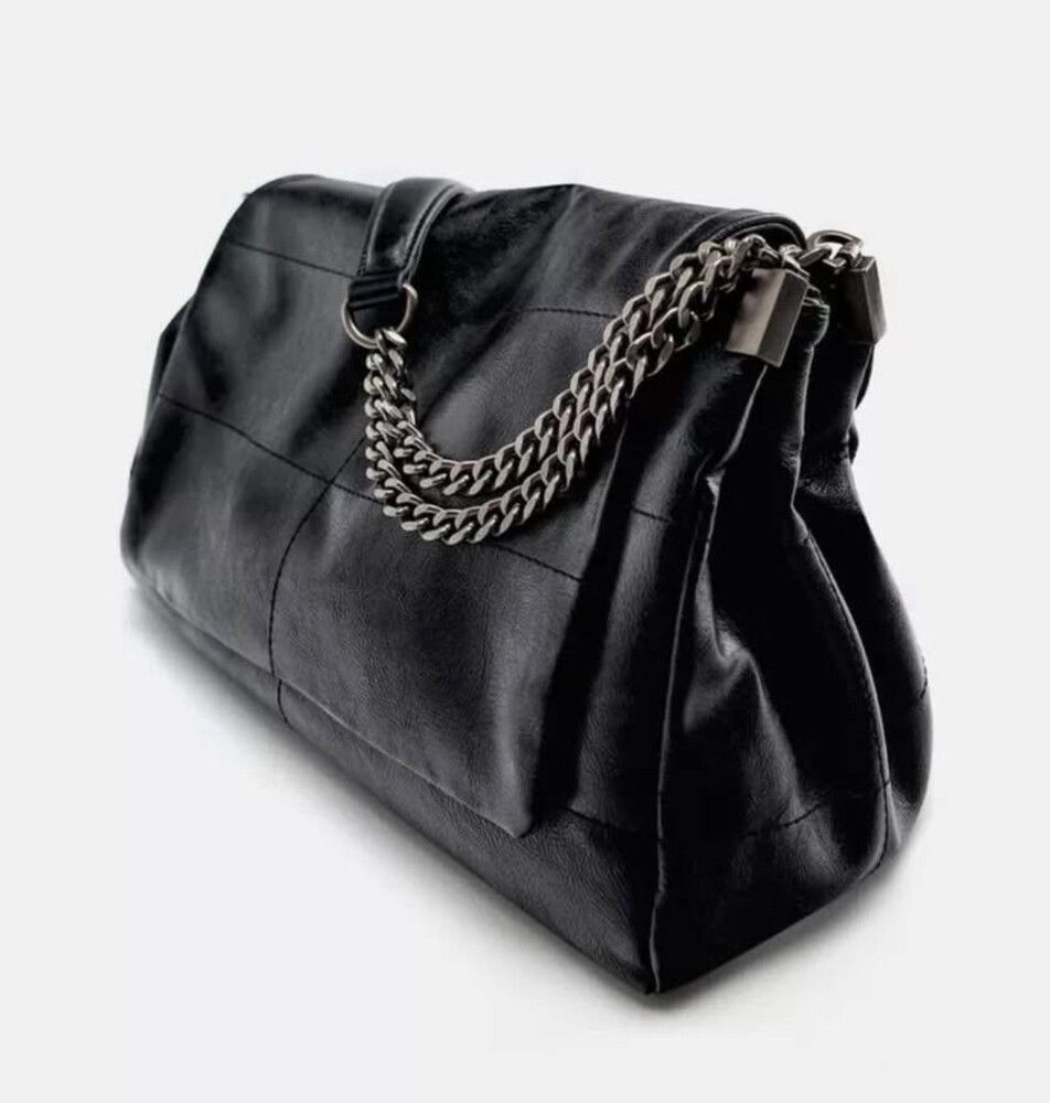 ZARA Rocker Shoulder Bag with Flap
