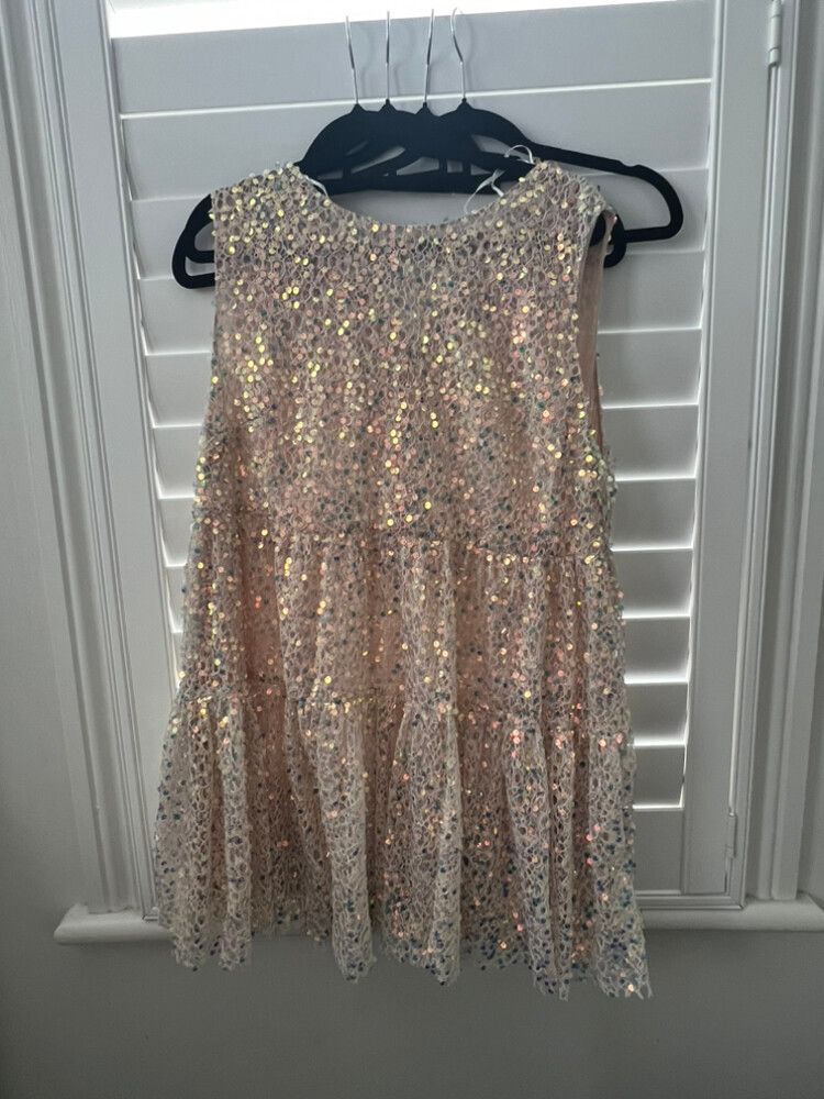slim fit dress slacks Embellished Bandeau Cowl-Waist Mini Dress in Gold - 8 main image 0