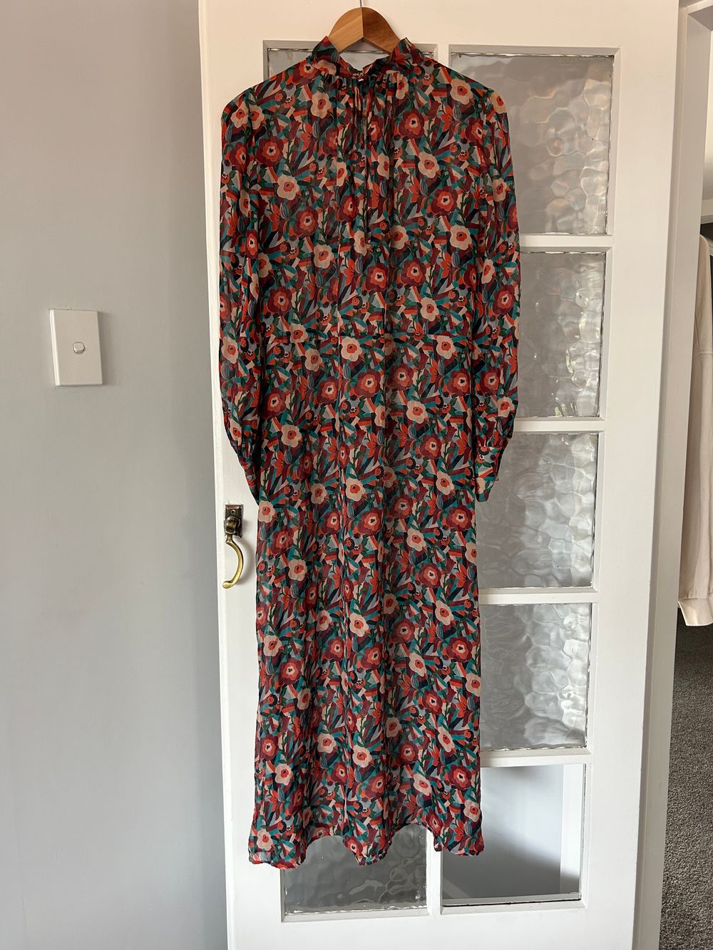 Helen Cherry Floral Maxi Dress