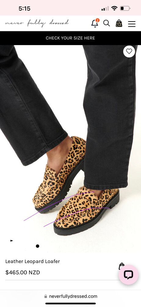 Leather Leopard Loafer