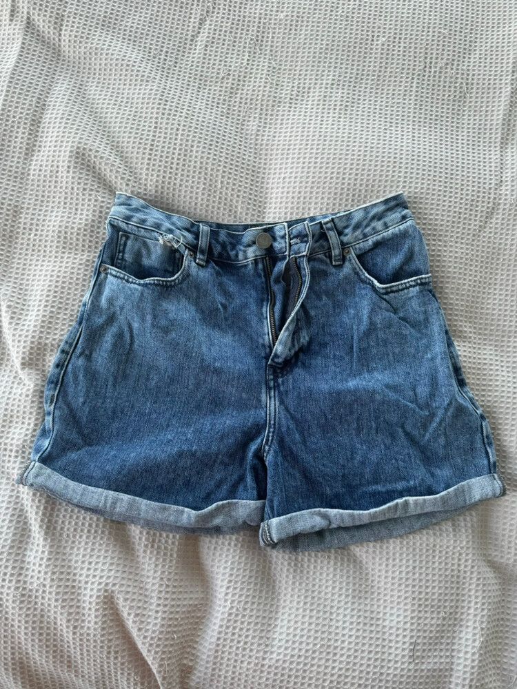 High Rise Mom Denim Short