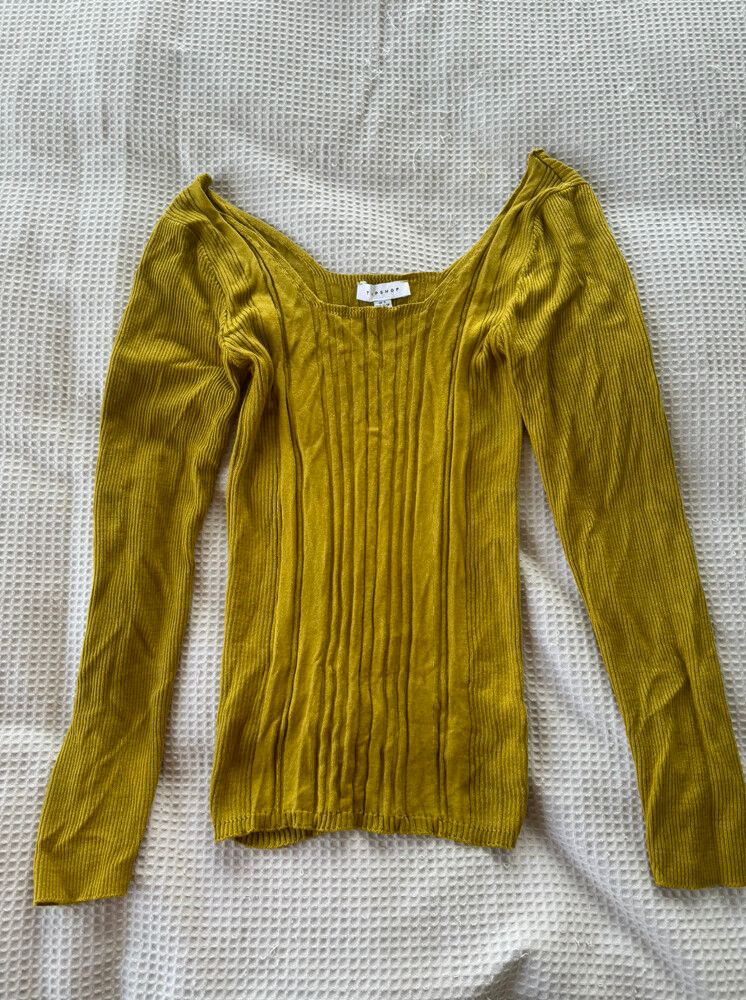 Square Neck Knit Top