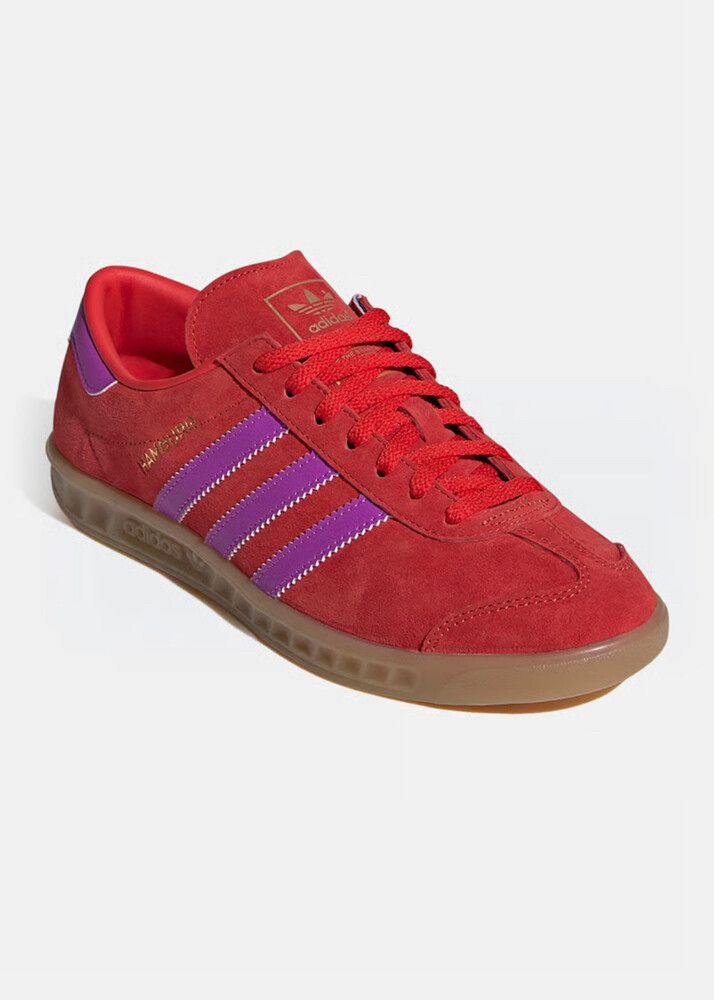 Adidas Hamburg red and purple size 10
