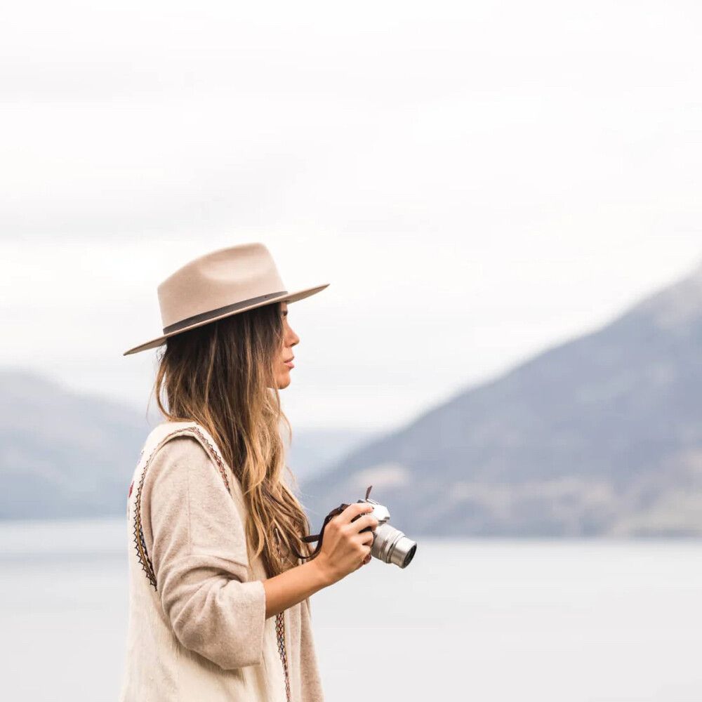 Calloway Fawn Felt Fedora Hat -