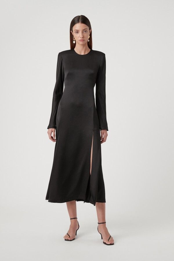 fitted lace wedding dress Camilla and Marc | Mai Long Sleeve Dress