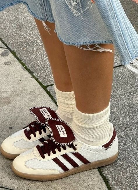 adidas gazelle silver green womens Wales Bonner Pony Hair Samba  Cream White / Mystery Brown  La Garonne