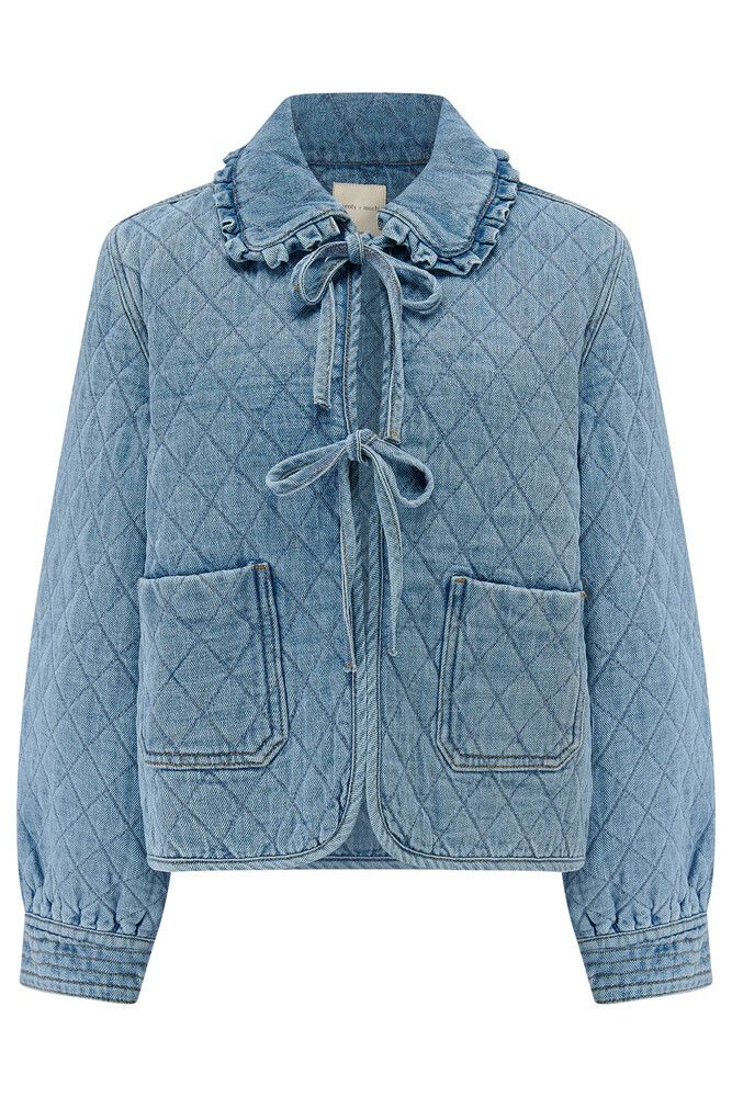 heidi quilted denim jacket