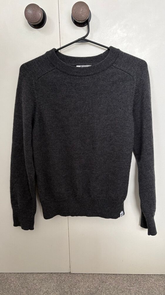 McIntyre Grey Merino Wool Jumper