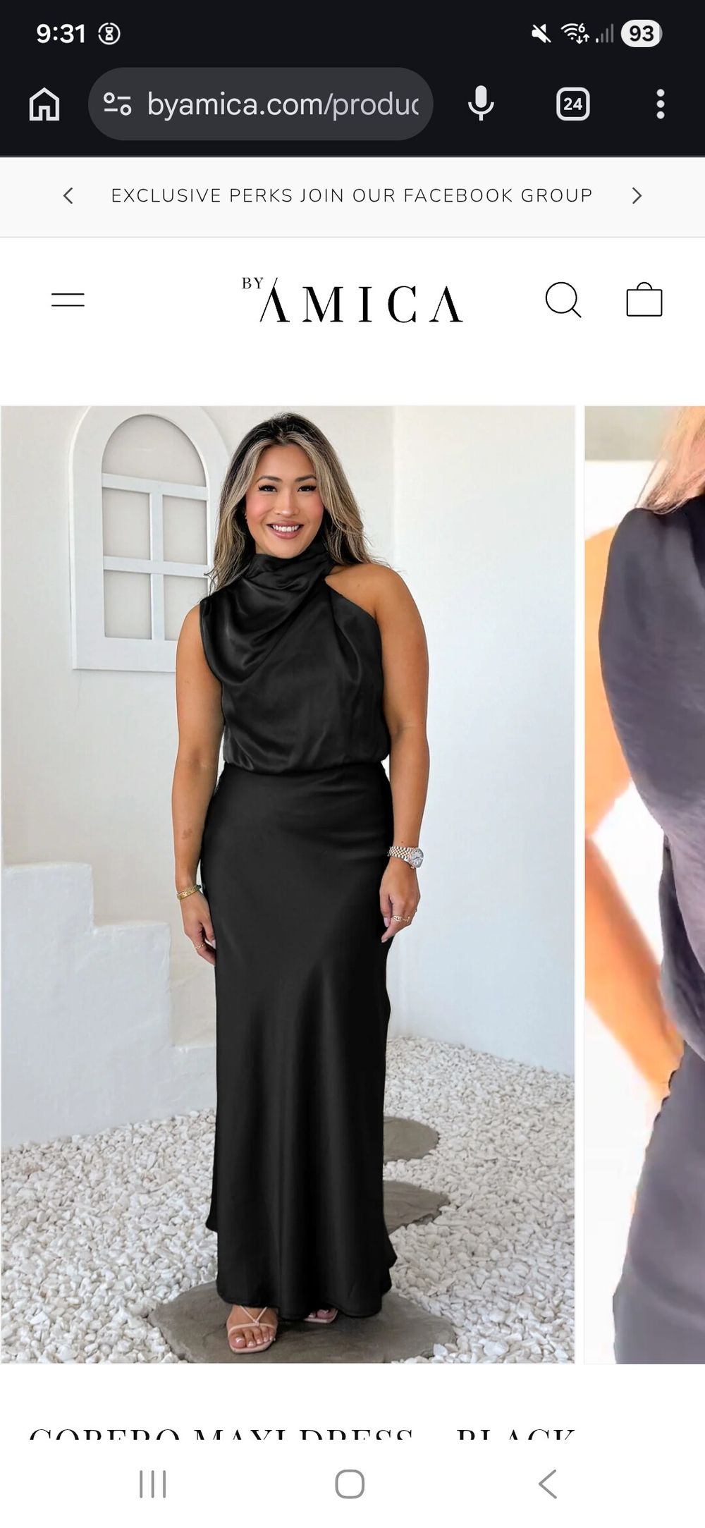 By Amica Black Maxi Dress