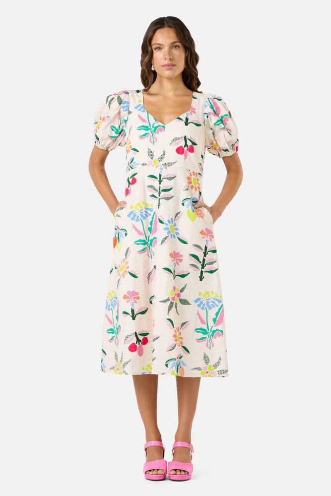 Gorman Stencil Garden Midi Dress