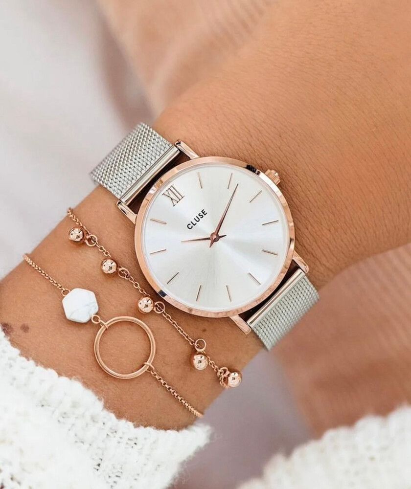 Cluse Silver and rose gold Watch