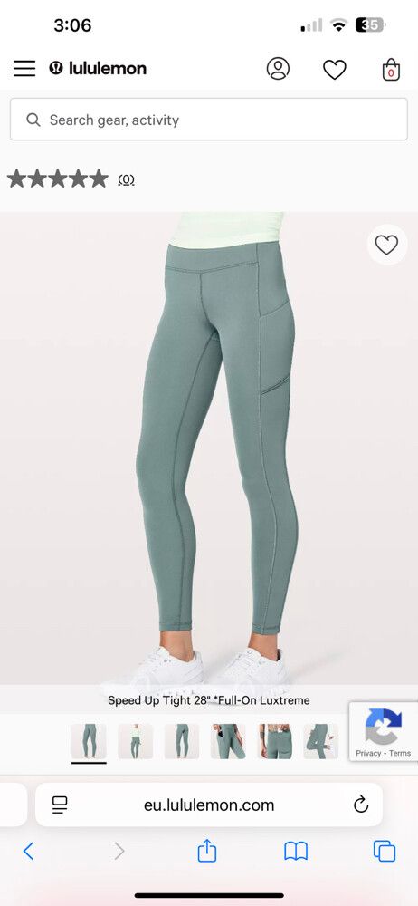 Lululemon Speed Up Tight 28”