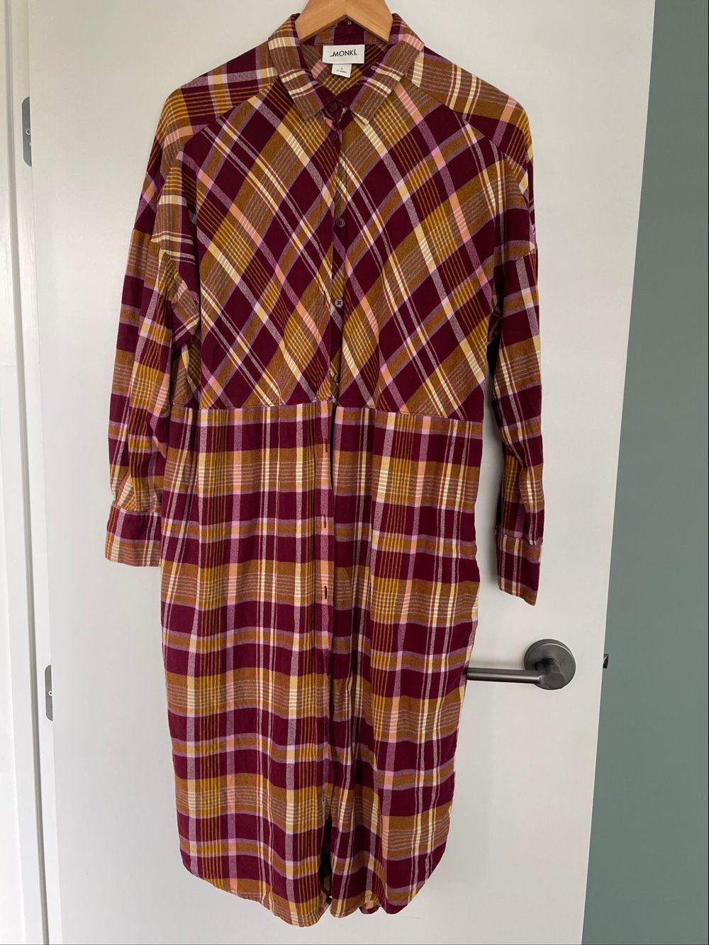 Monki - Monki flannel dress on Designer Wardrobe
