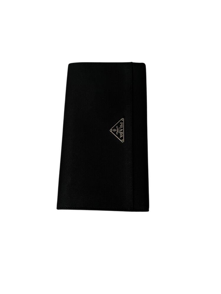 Authentic Pre-loved black nylon Long Wallet, 18cm by 10cm,