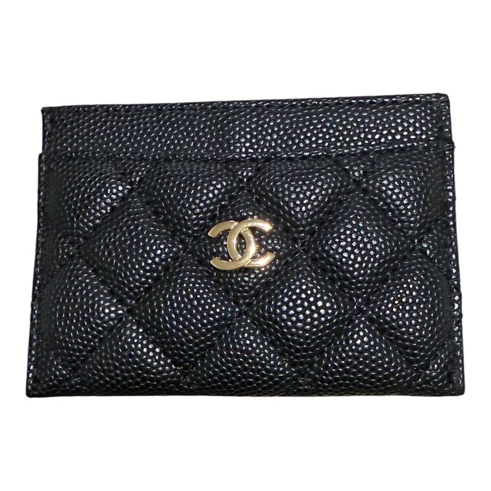 Black Quilted Card Holder