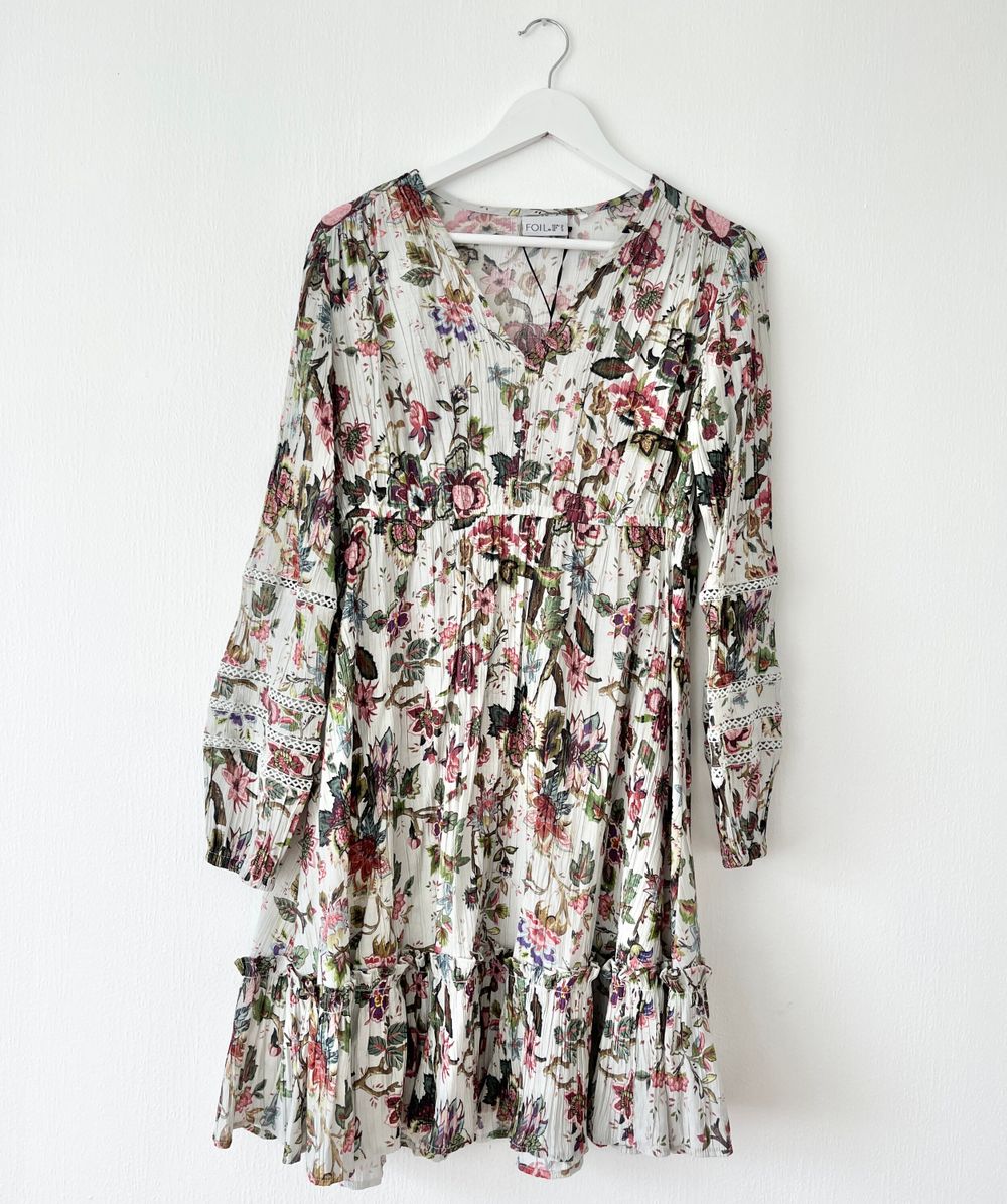 Foil Floral Dress