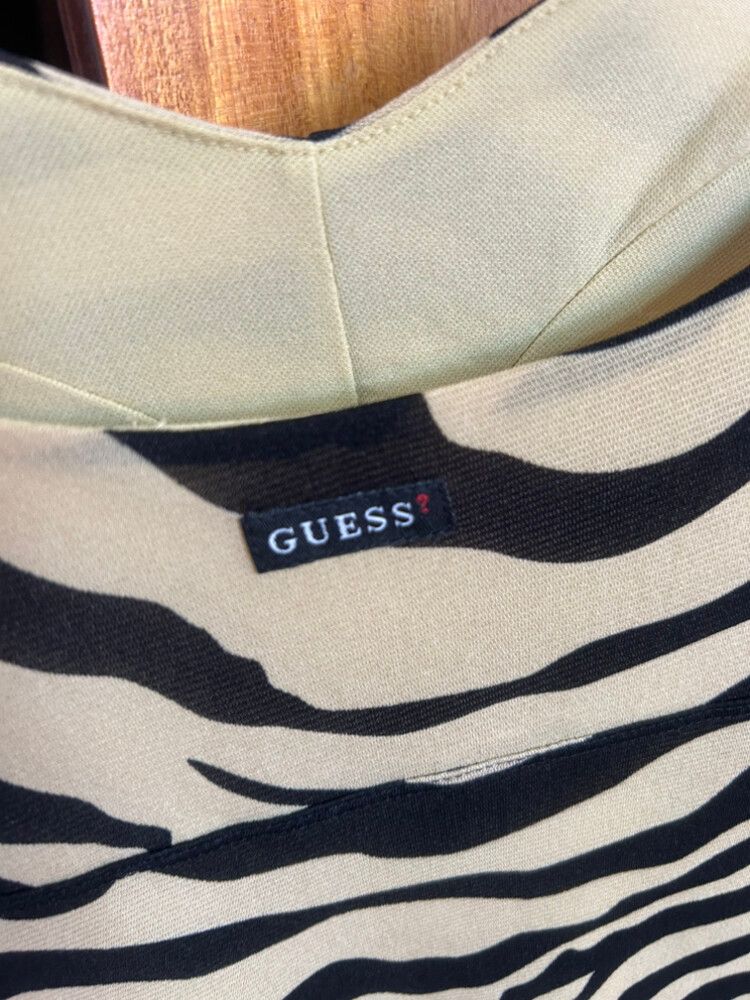 GUESS Lined Zebra Dress