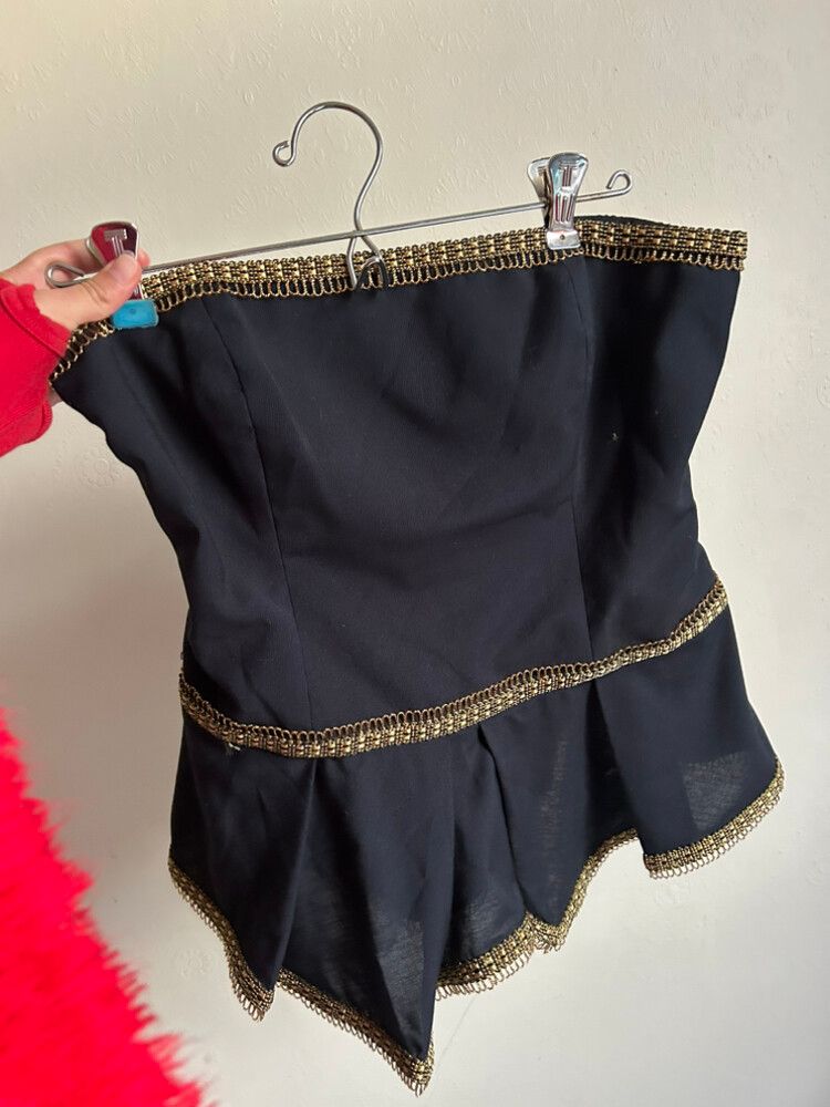 sass & bide strapless corset top vintage