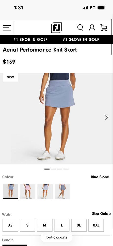 Footjoy Aerial Performance Knit Skort
