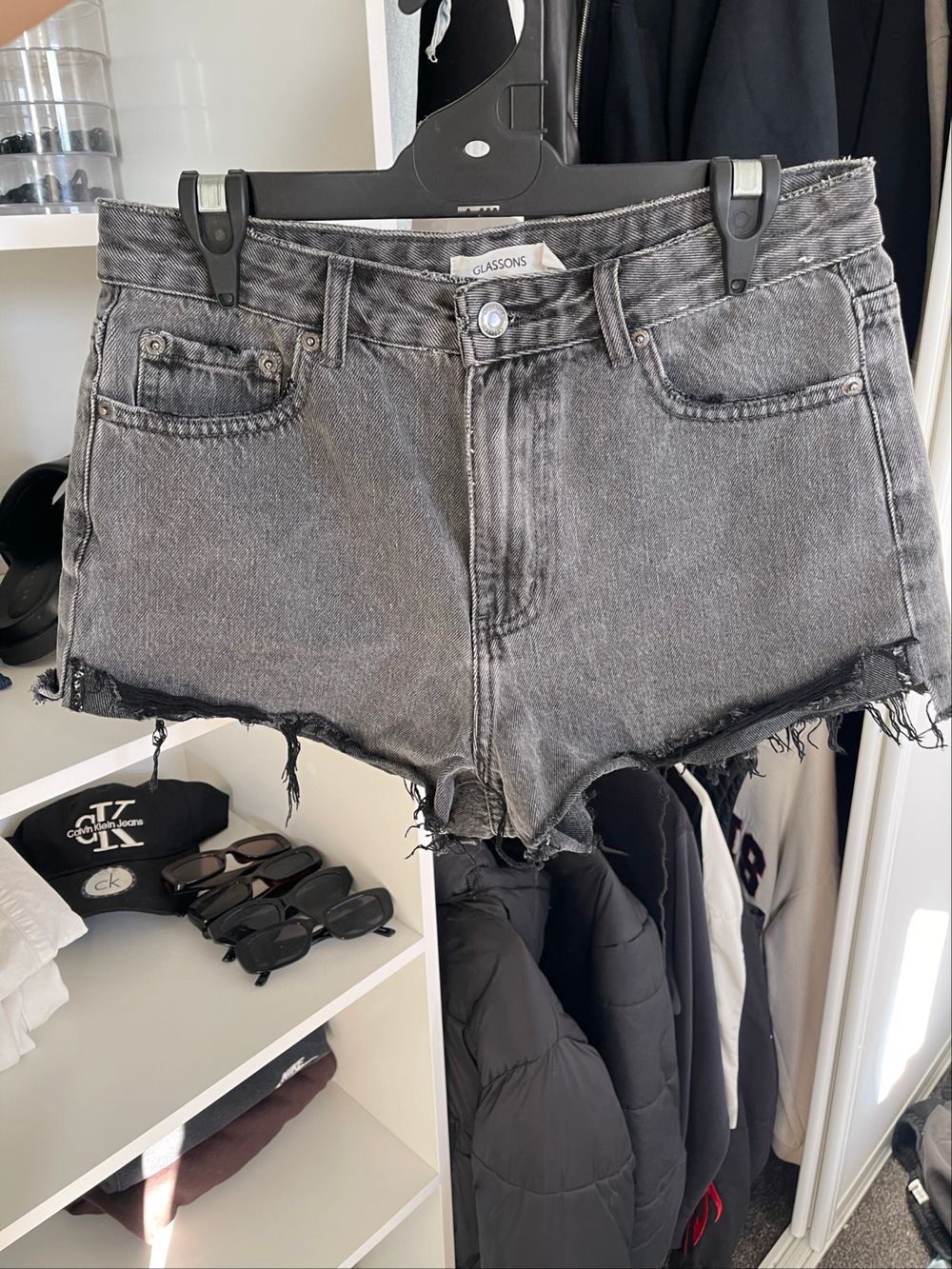 Glassons Grey Denim Shorts