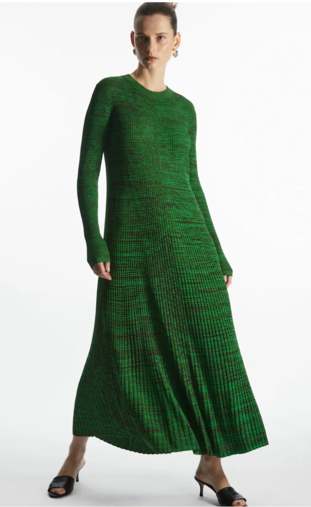 COS - COS Melange Ribbed Knit Dress on Designer Wardrobe