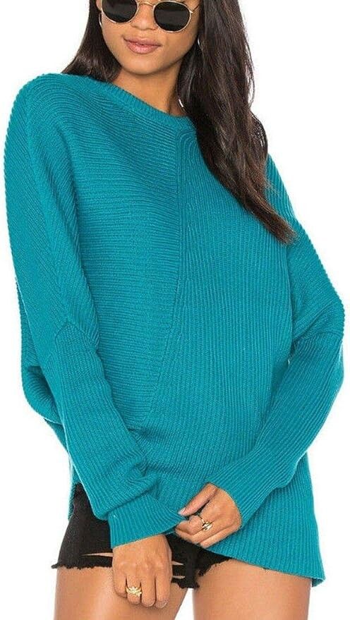 Downtown Ribbed Knit Asymmetrical Pullover Sweater