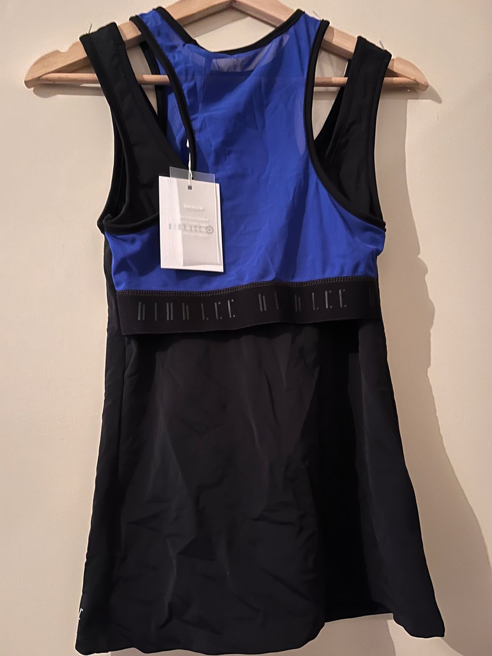 Dion Lee Royal Blue & Black Exercise Singlet/ Top