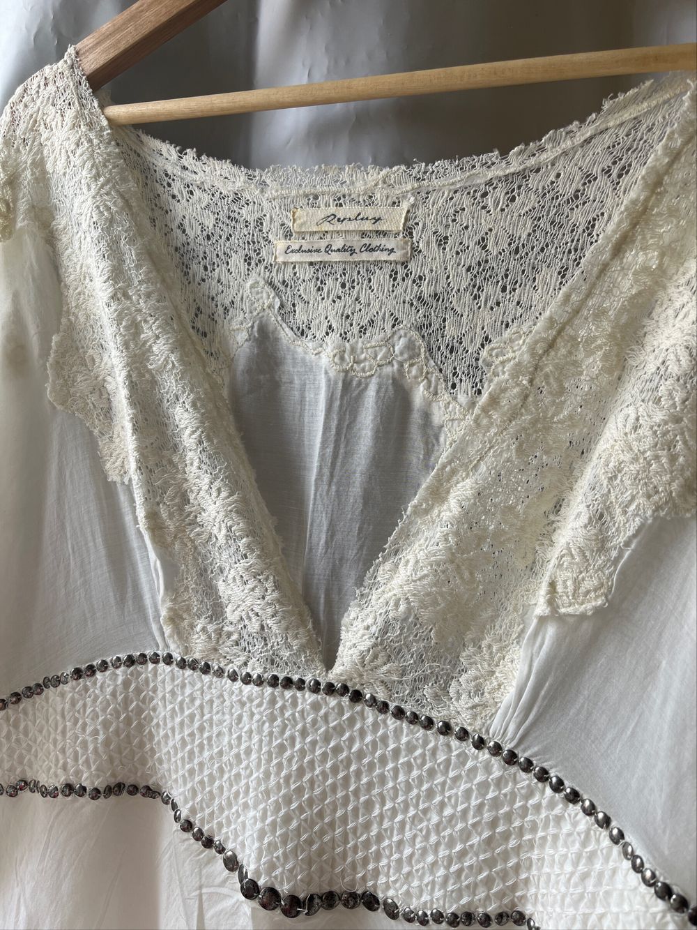 Replay Long Cream Kaftan Style Dress