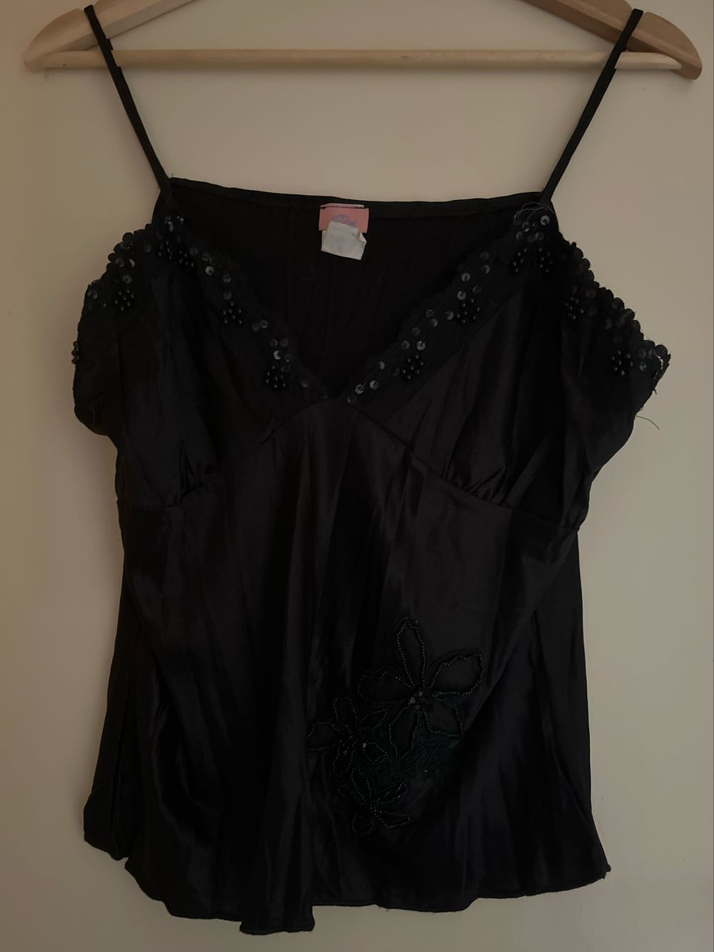 Event Black Cami Top With Sequin Details