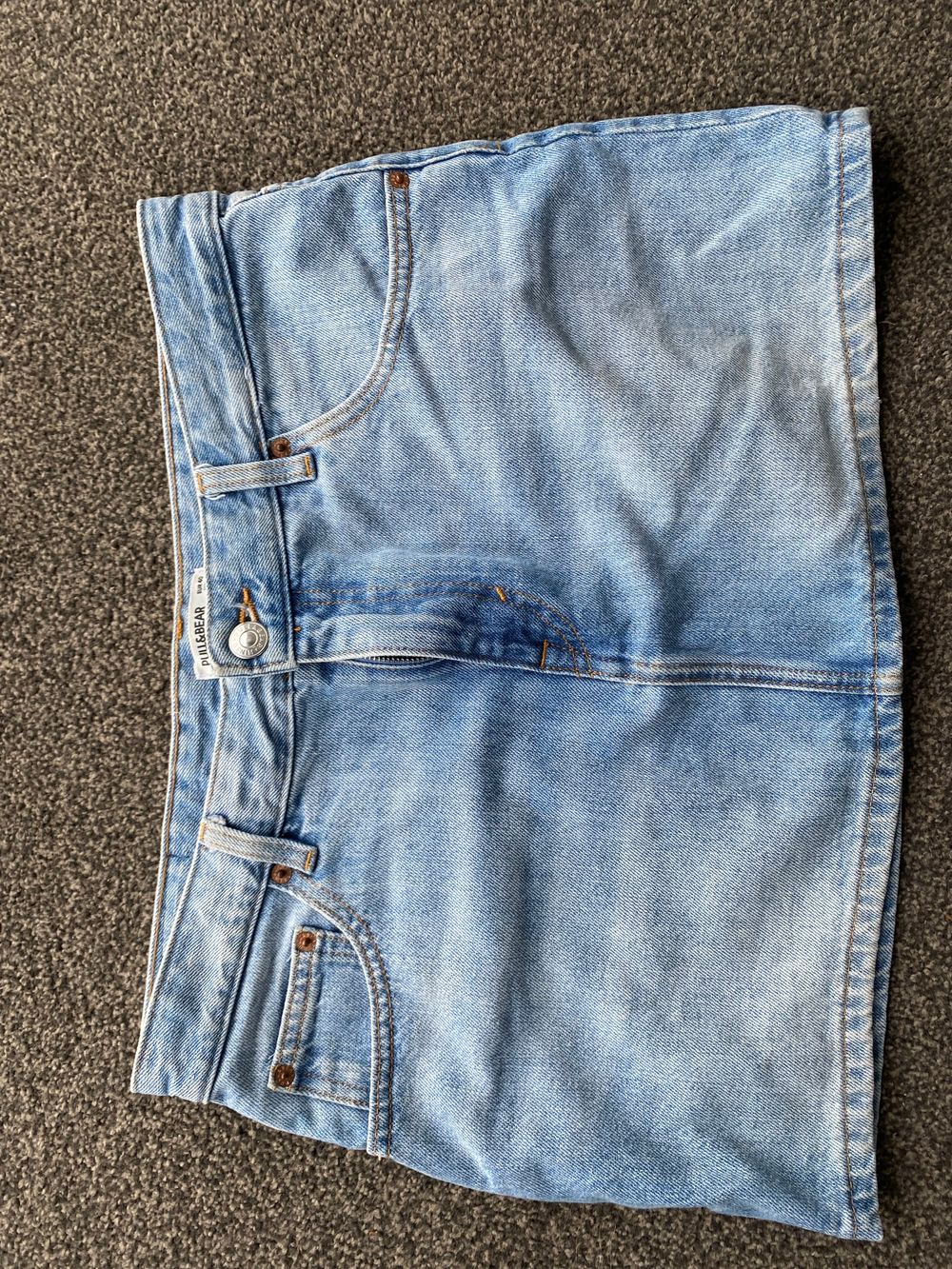 Denim mini skirt