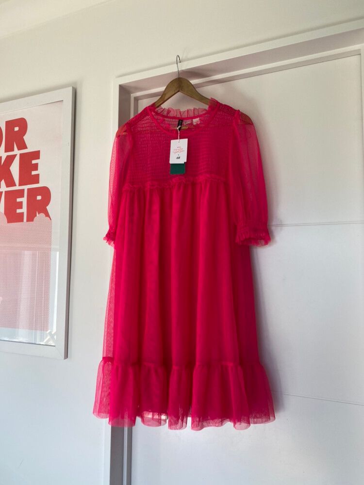 H&M - Hot Pink Dress With Slip on Designer Wardrobe