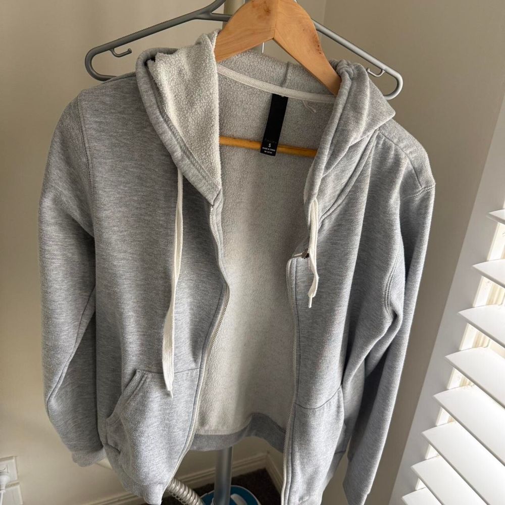 Grey Zip-Up Hoodie