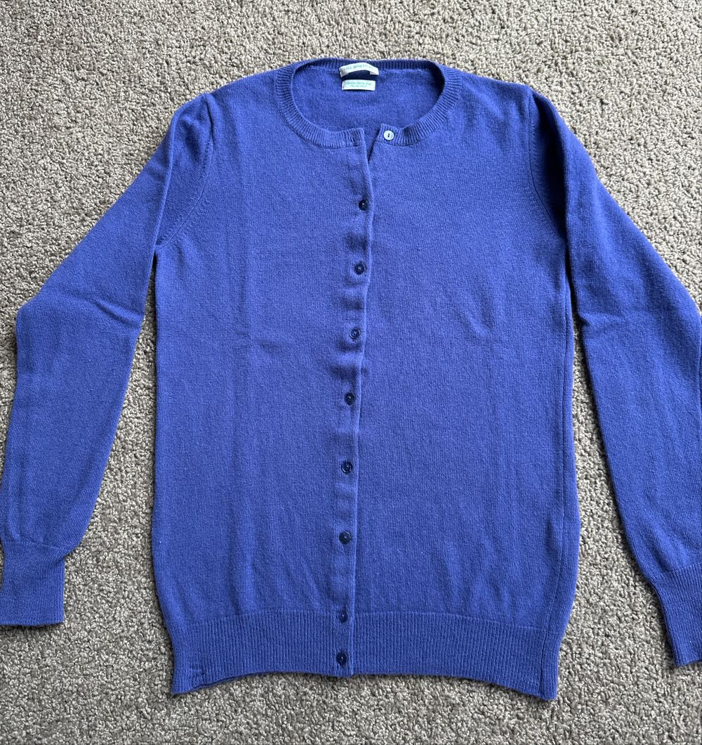 Benetton Extra Fine Merino Buttton Through Cardigan