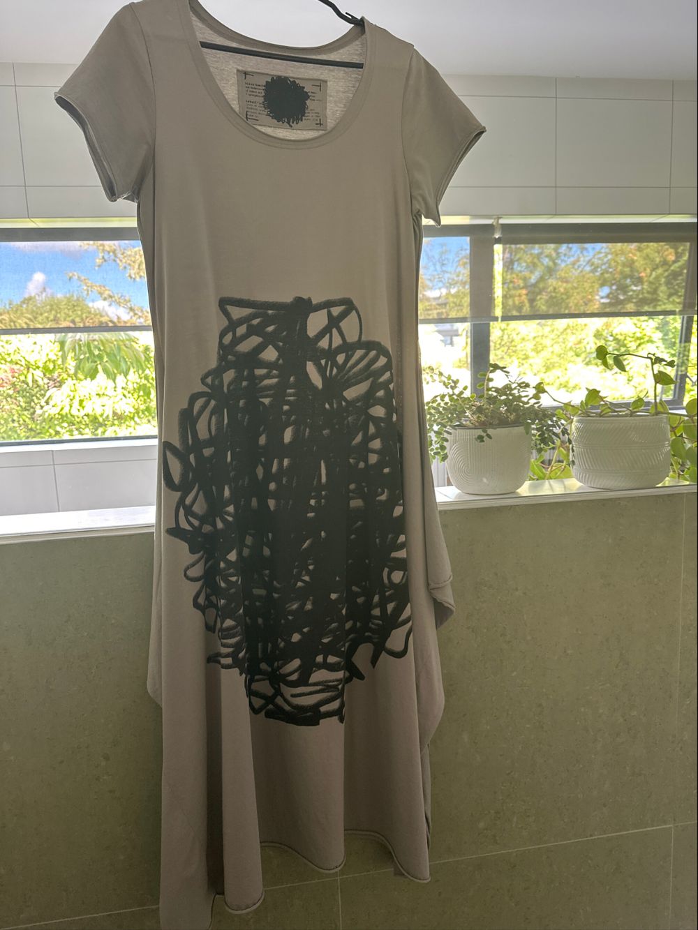 Rundholz black label cotton knit maxi dress, M