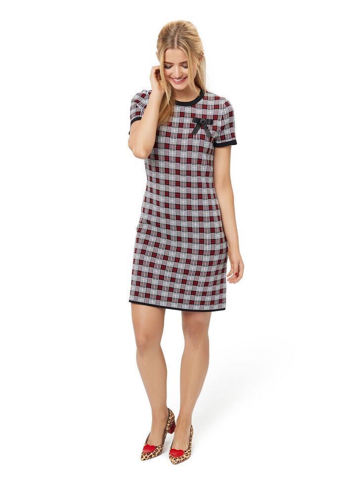Review Clemmie Check Mini Dress au6 BNWT Stretchy