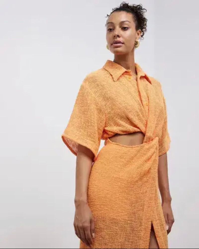 Camilla & Marc Clementine Twist Midi Dress BNWT RRP $750 AU 8 US 4 UK 8