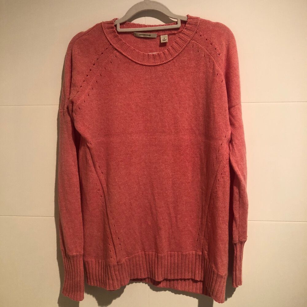 Country road 100% Wool Pink Lightweight Winter Knit Jumper Pullover  AU M US 6