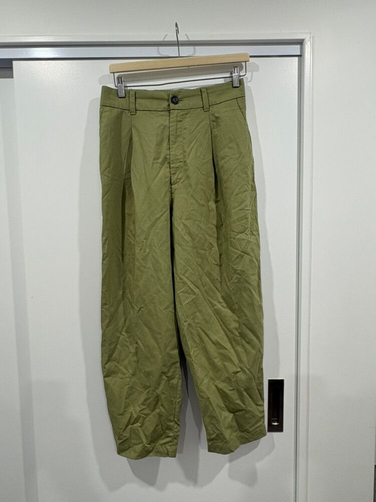 Uniqlo x Comptoir Des Cotonniers Green Pleated Pants