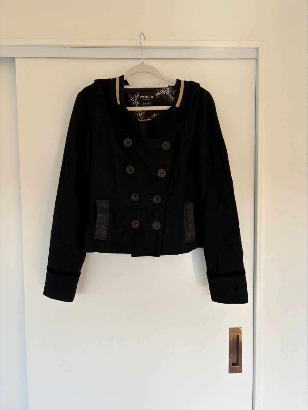 WORLD Black Hooded Jacket
