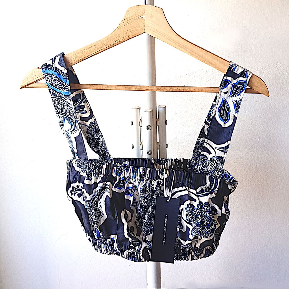 French Connection Floral Crop Top Size 10