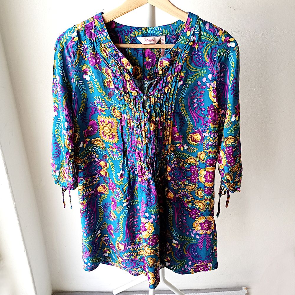 Millers Colourful Floral Top Size 10