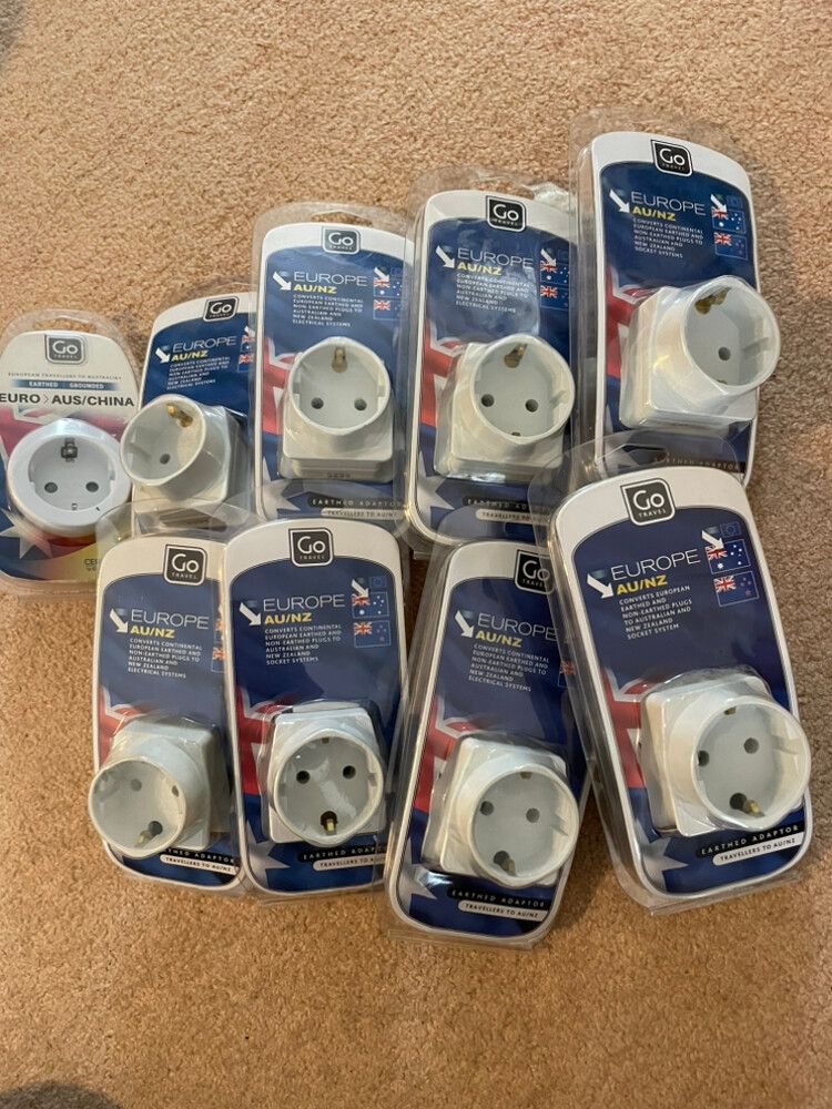 Travel adaptor Europe to NZ AUS Brand New  RRP $22.99 each