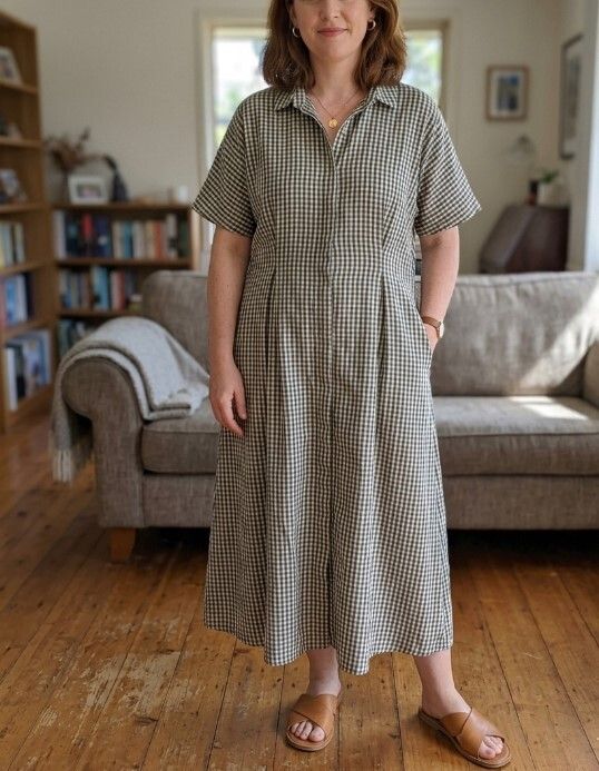 MAX Check Gingham Shirt Maxi Dress XXL – As New – RRP $190
