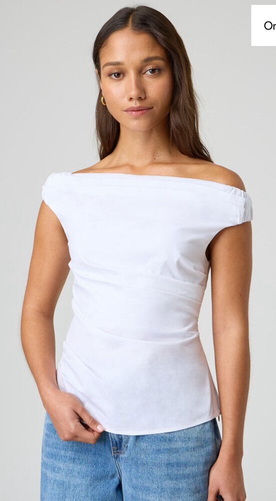 ruched off the shoulder top