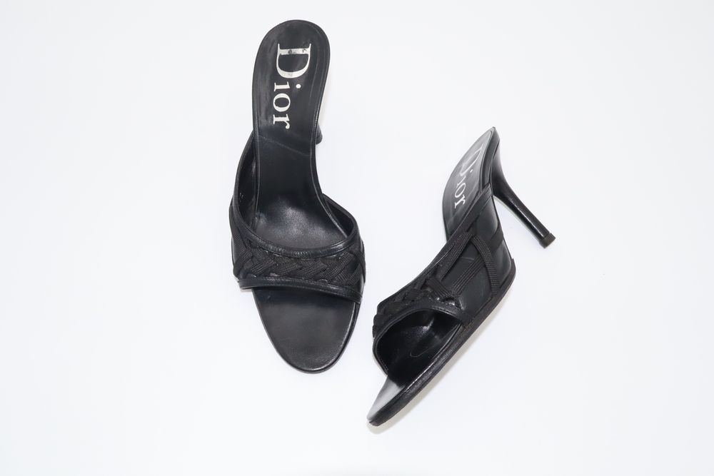 Christian Dior Bondage Mule Heels