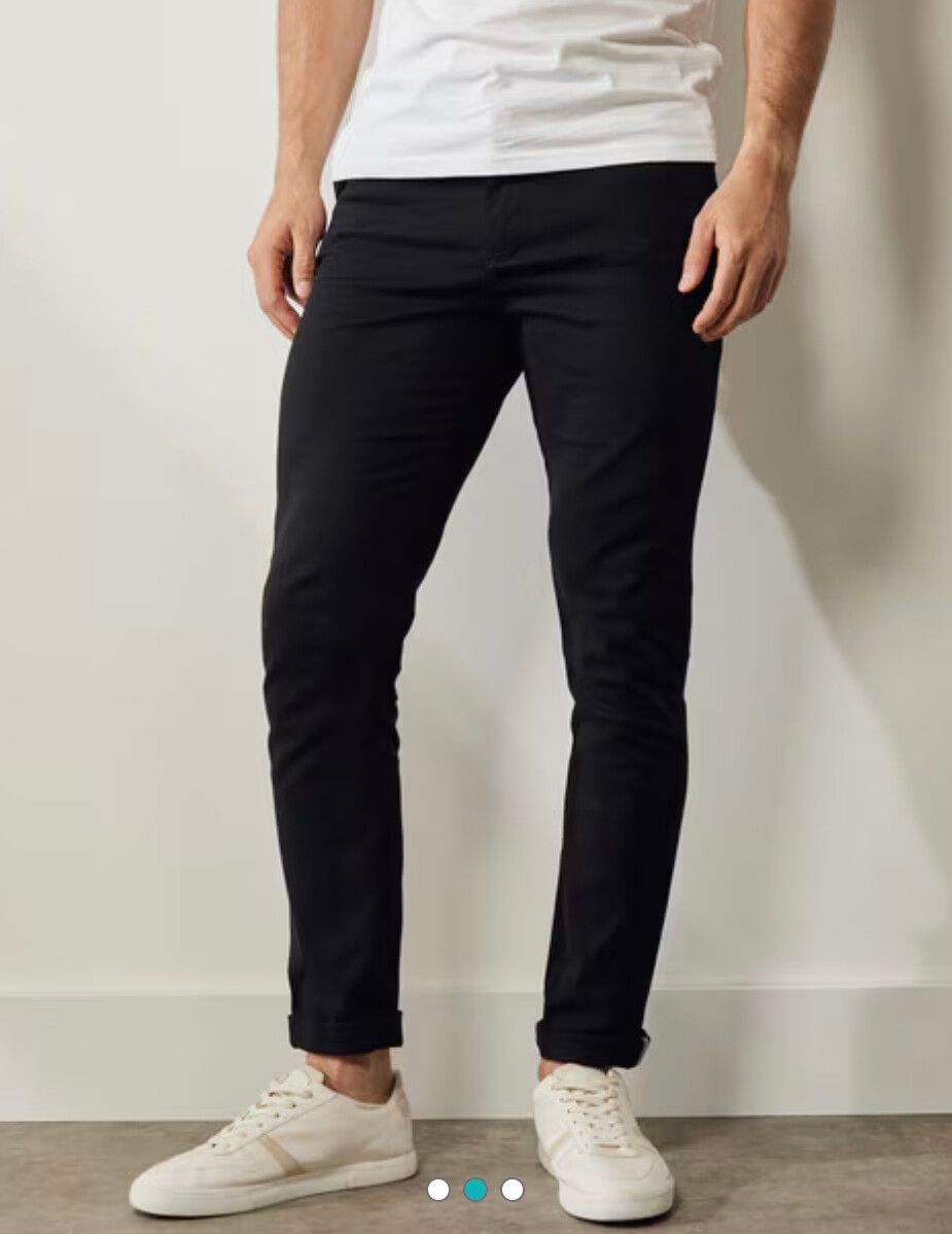 2 x Gasoline Spitalfields Slim Chino Pant, one Black and one in Sand