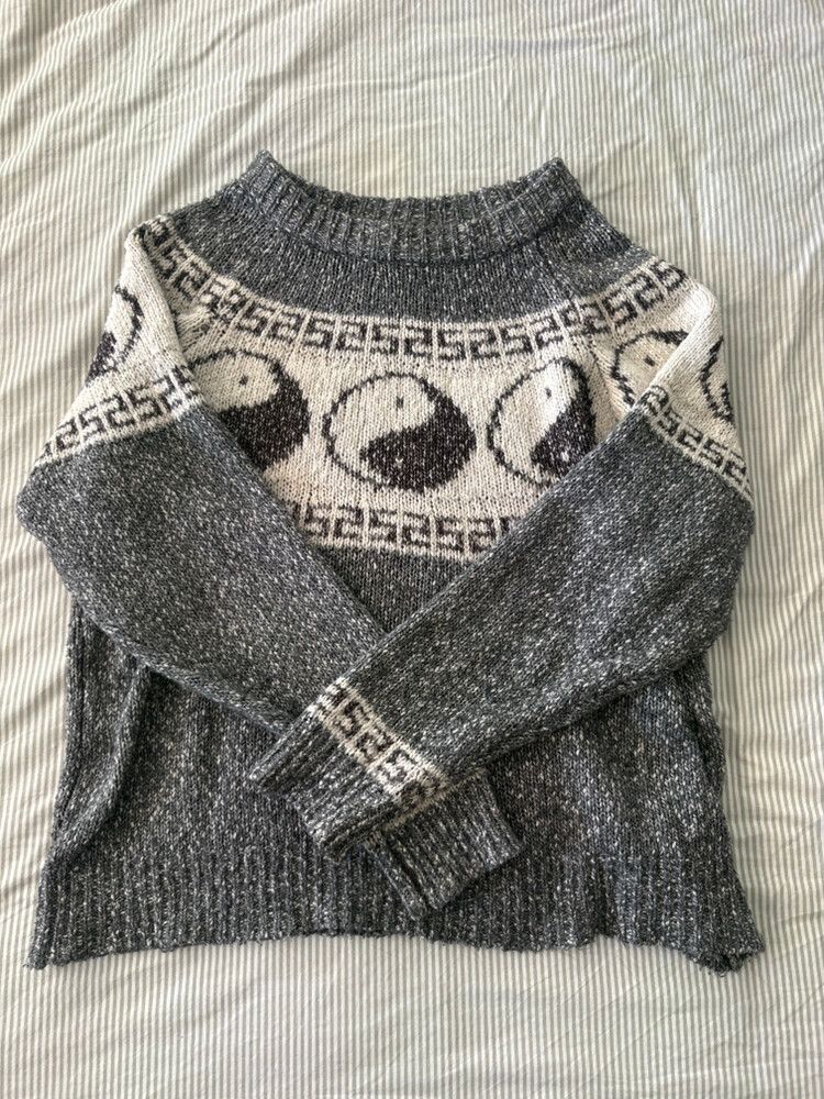 Wrangler Grey Yin Yang Knit
